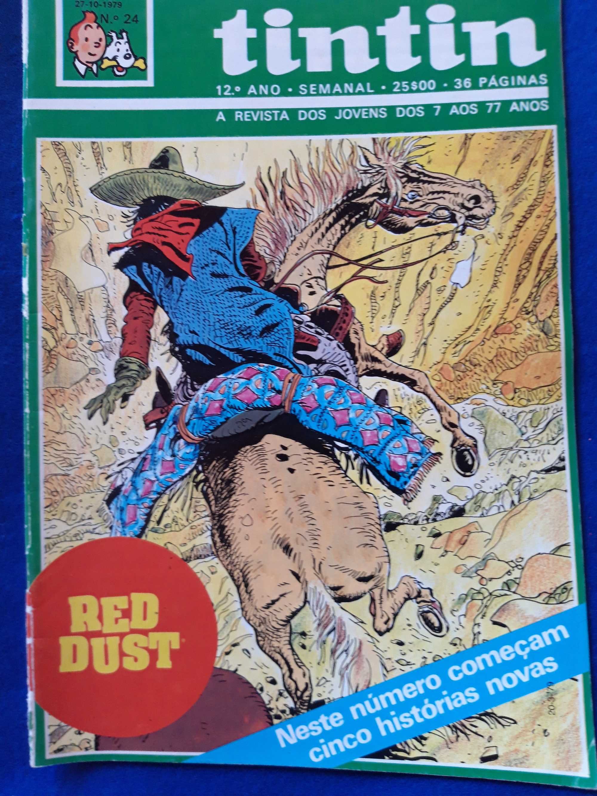 BD - Revistas Tintin. Veja listagem.