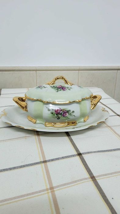 Terrina + prato de Porcelana