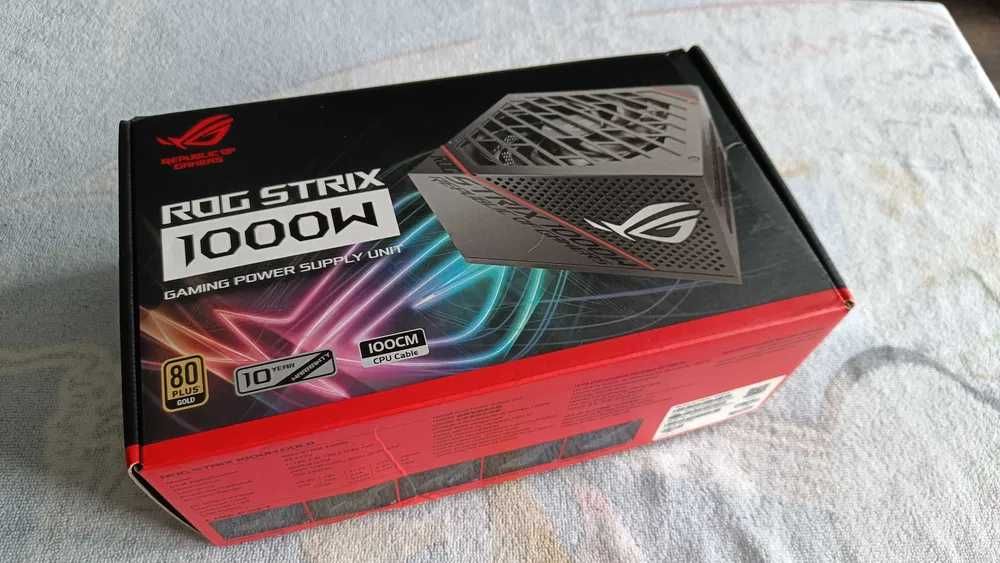 Zasilacz - Asus ROG STRIX 1000W 80+ Gold - cichy, GWARANCJA kilka lat!