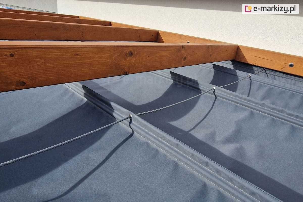 Dach tkaninowy pergola taras lekki żagiel przeciwsłoneczny Risto