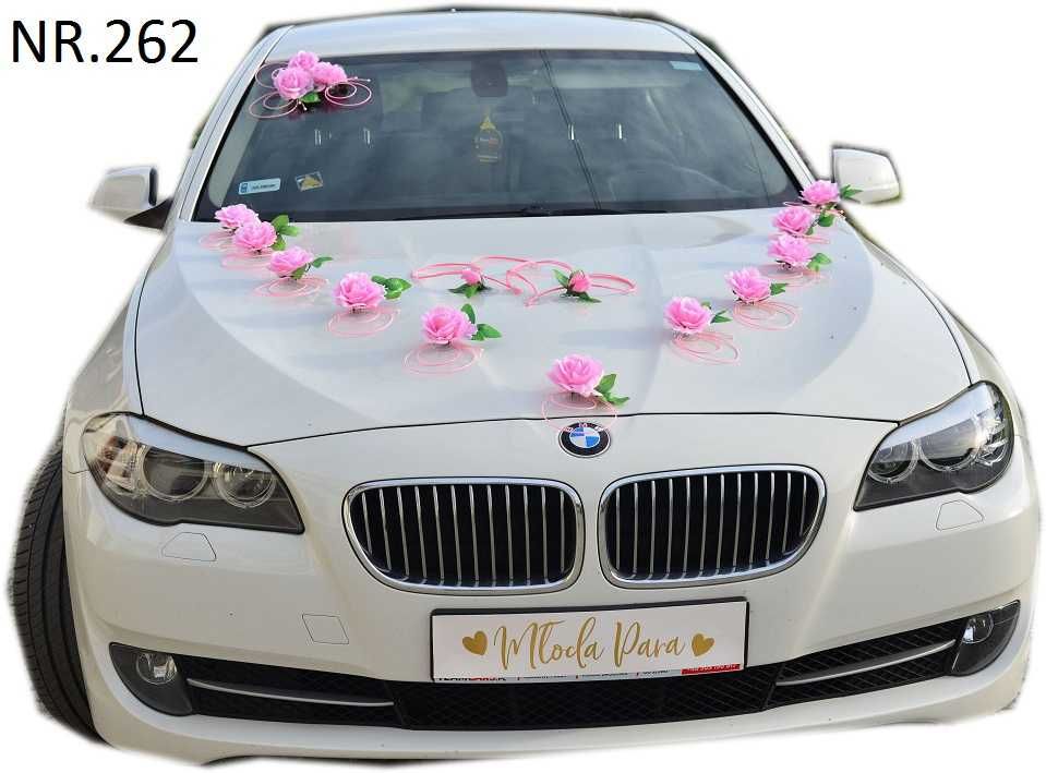 MANUFAKTURA dekoracja na samochód pudrowy róż nr 262