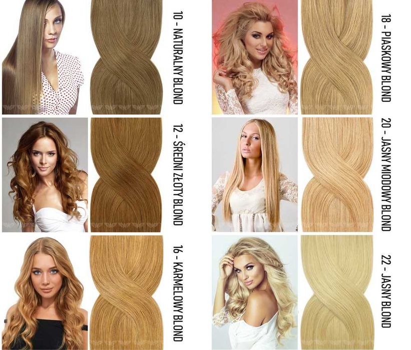 Dopinka Kucyk 50-55 cm Kuc Doczepiany gęsty Włosy Naturalne