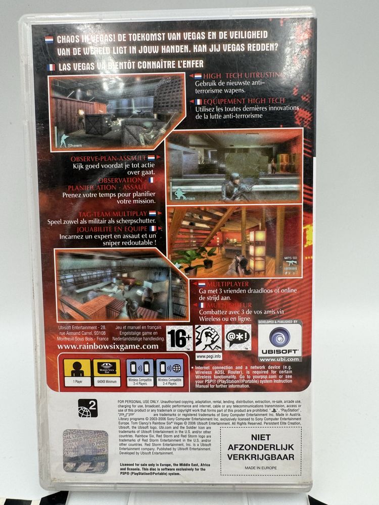 Tom Clancys RainbowSix Vegas PSP Gwarancja