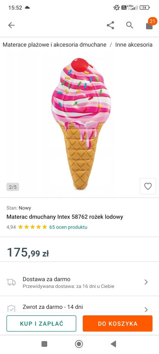 Dodam do basenu z ogłoszenia mojego
