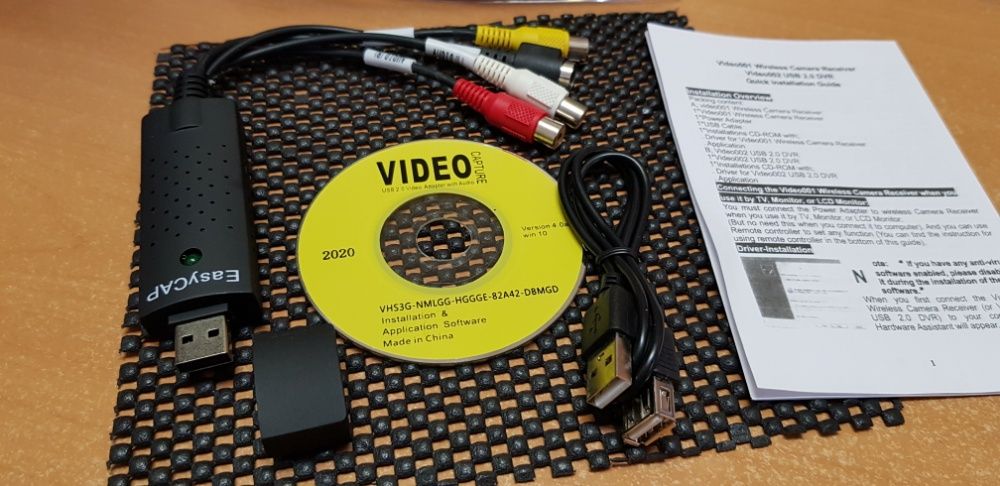 EasyCap USB карта/плата видео захвата конвертер кассета УСБ оцифровка