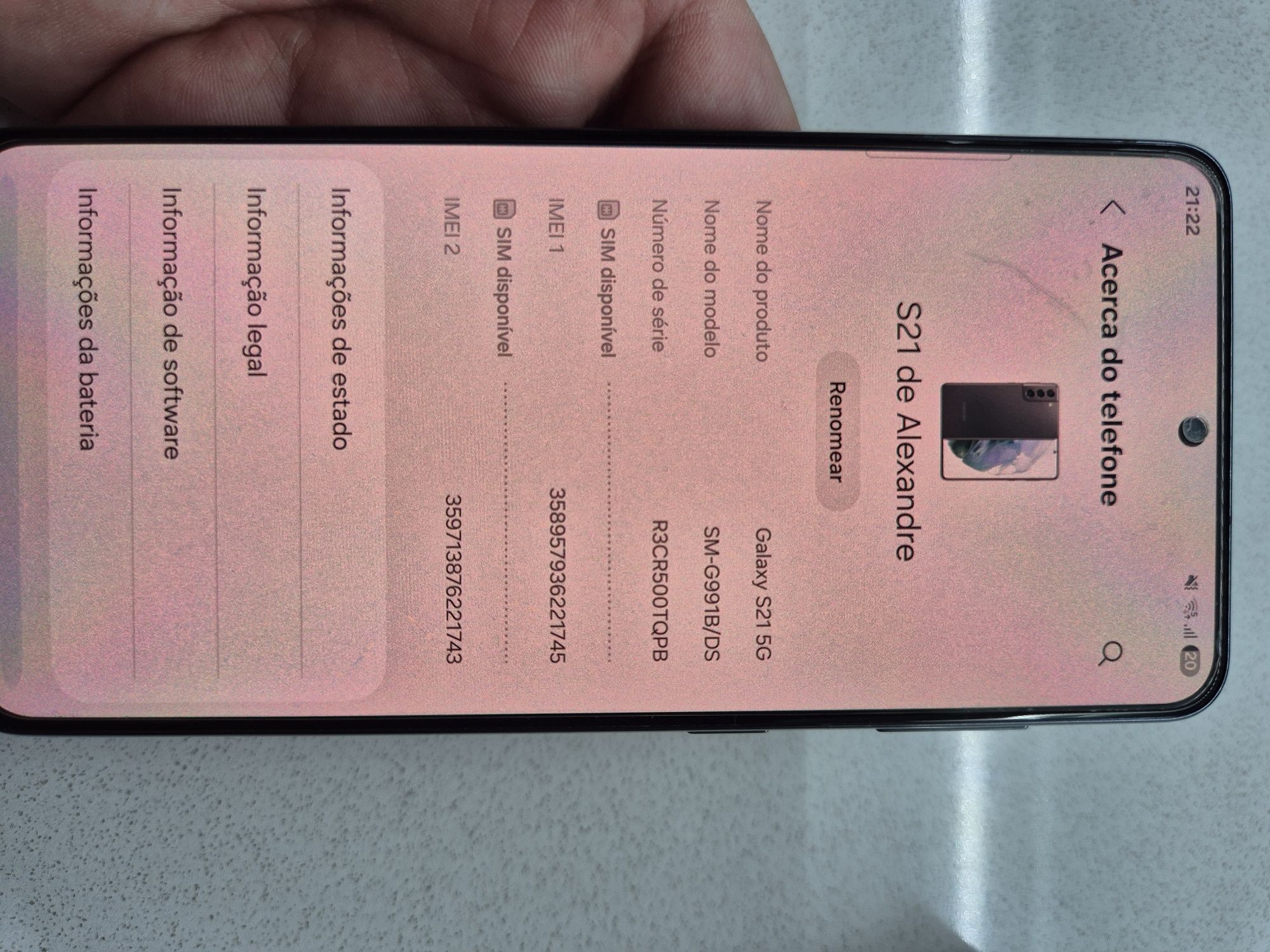 Samsung Galaxy S21 5G (256 GB) + Quadlock