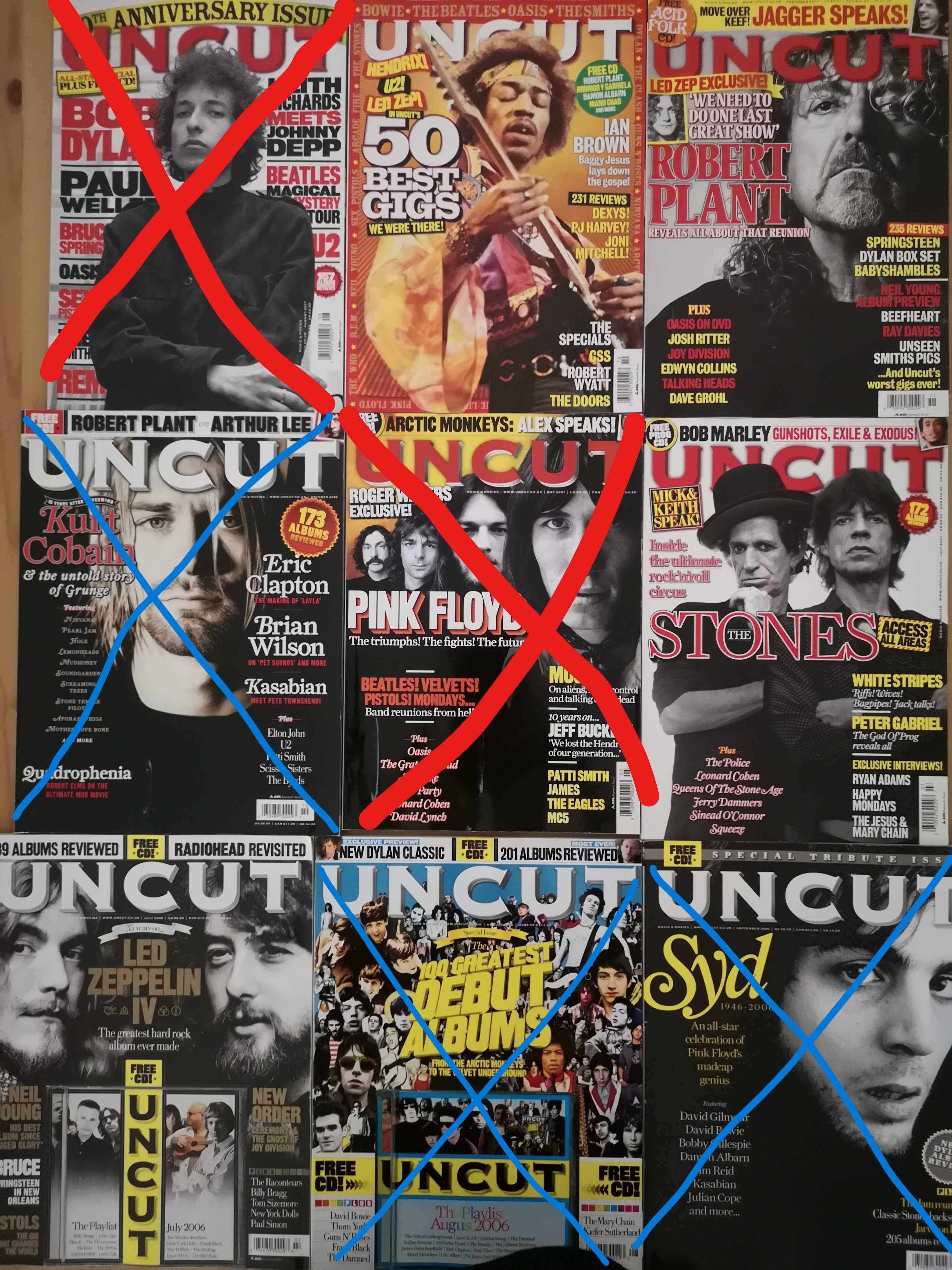 12 Revistas UNCUT - anos 2006 a 2010