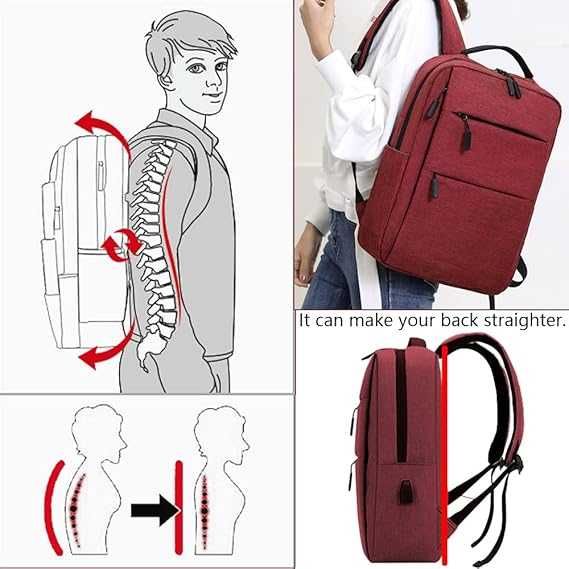 CW11 Plecak Miejski Na Laptopa Wielofunkcyjny Unisex 15'