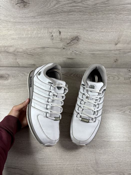 K-Swiss чоловічі кросівки білі шкіра