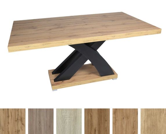 Stół Loftowy rozkładany Xander 160-240 x 90 cm - Transport Gratis