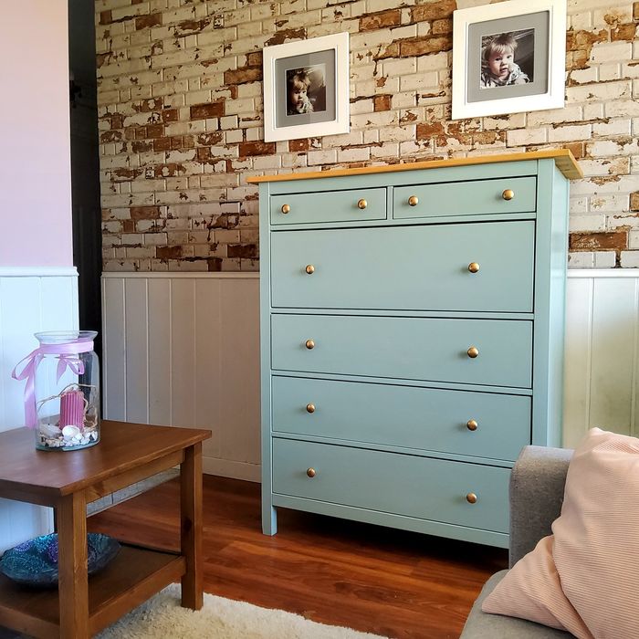 Komoda drewniana hemnes ikea szalwia leksvik szafa biurko blat