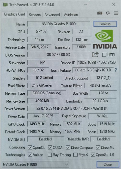 Ноутбук HP ZBook 17 G5 Core i5-8400H/16Gb/SSD/NVIDIA P1000 4Gb