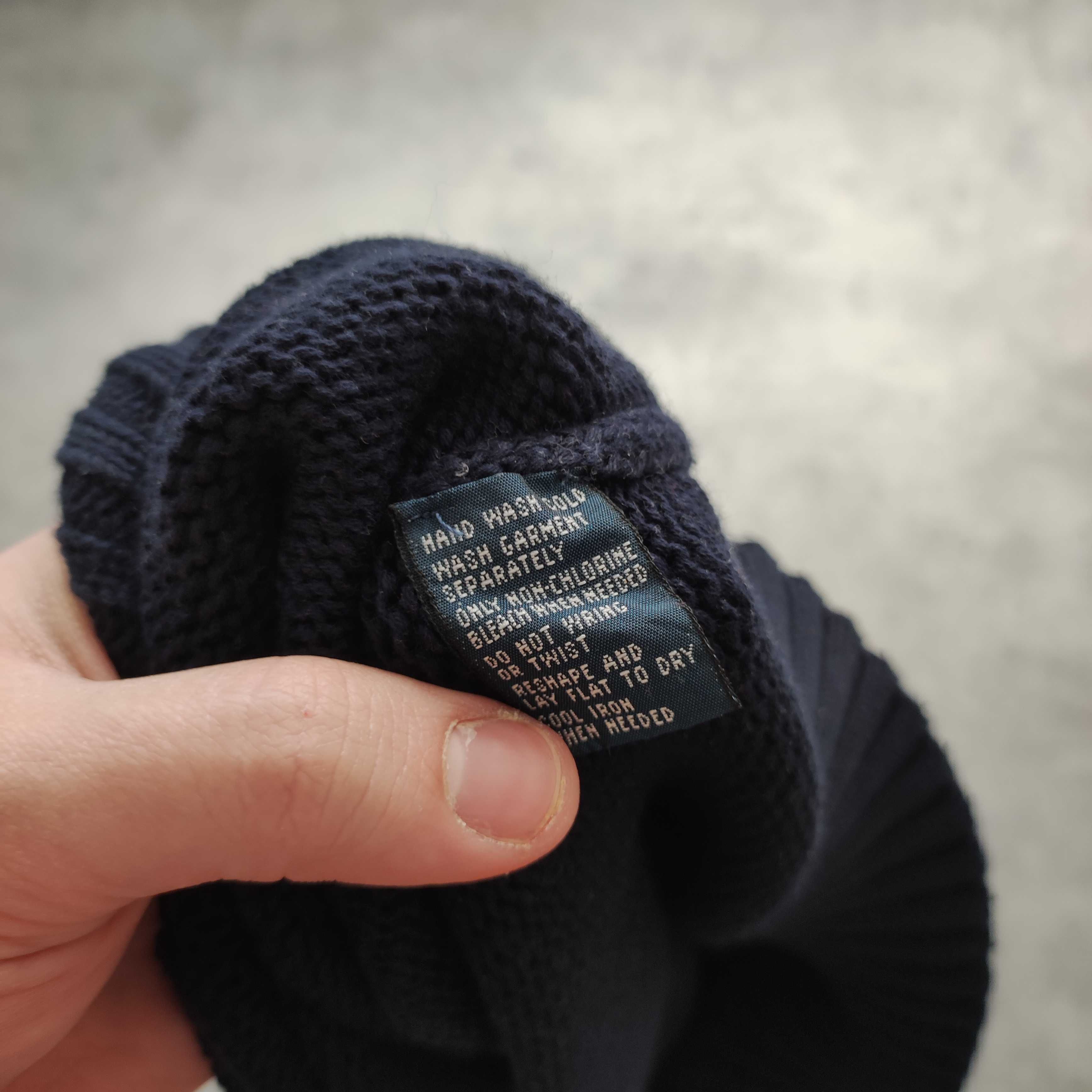 MĘSKA PREMIUM Granatowa Kamizelka Sweter Polo Ralph Lauren Konik Logo
