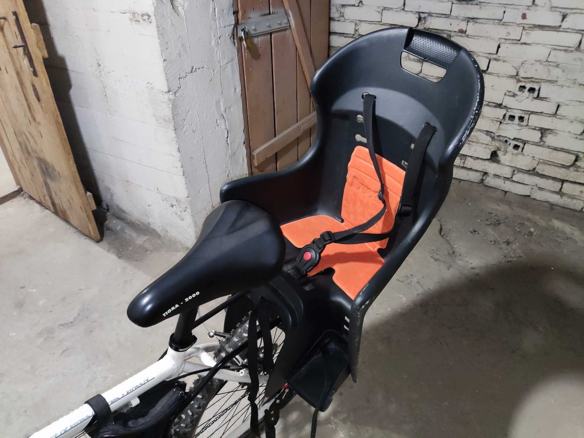 Fotelik rowerowy dla dziecka do 22 kg mocowany na tył
