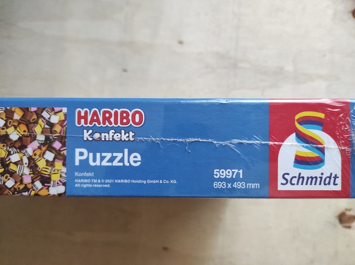 Nowe zafoliowane puzzle Schmidt Haribo Konfekt 1000 elements