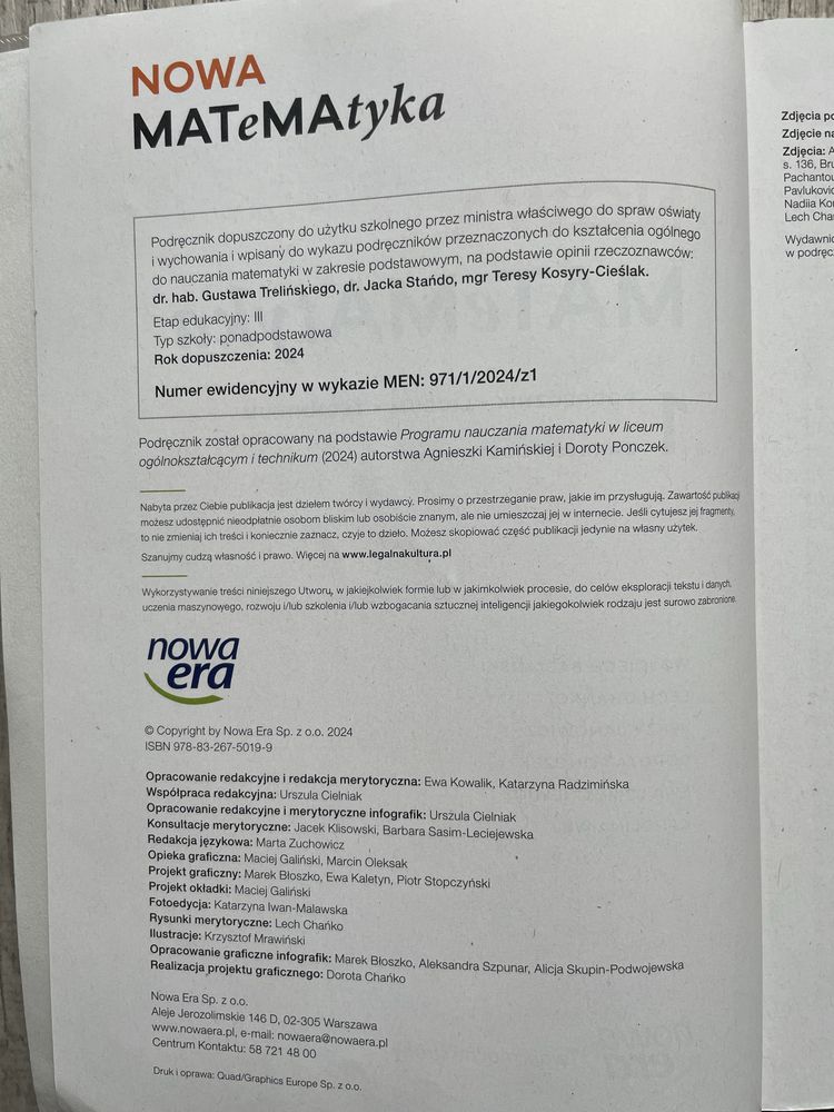 Matematyka liceum technikum I