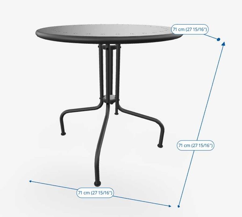 stolik na balkon ogród lack ikea