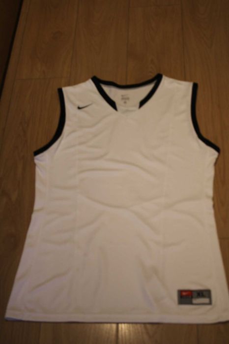 Świetna koszulka koszykarska,męska,NIKE,roz.L/XL,biała