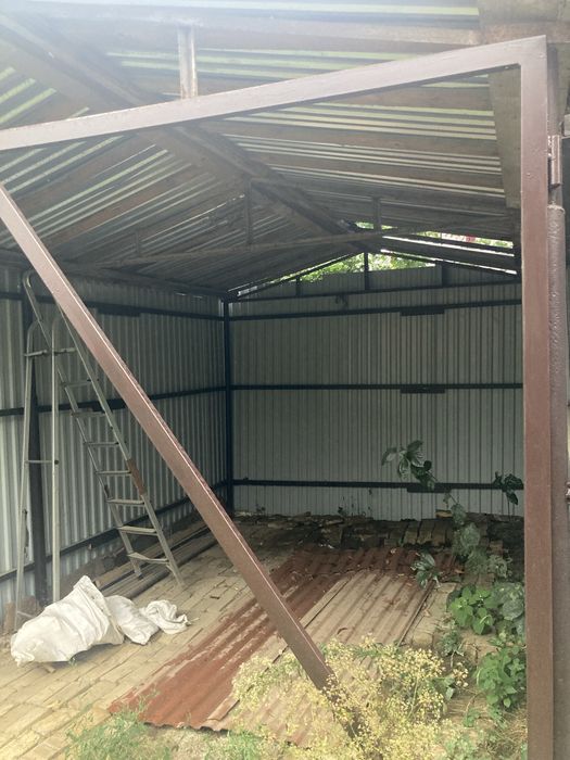 Навіс, гараж, сталь, профнастил, ворота