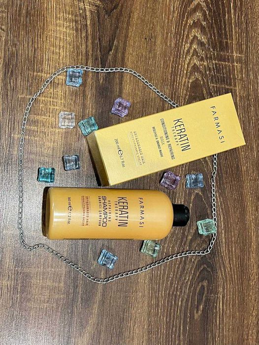 Продам набір шампунь і маска для волосся з кератином