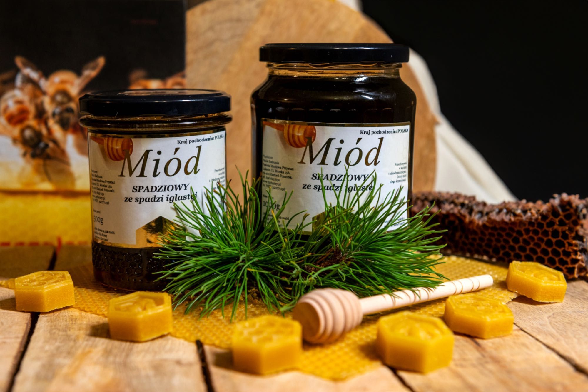 Miód Spadź Iglasta 0,5 kg
