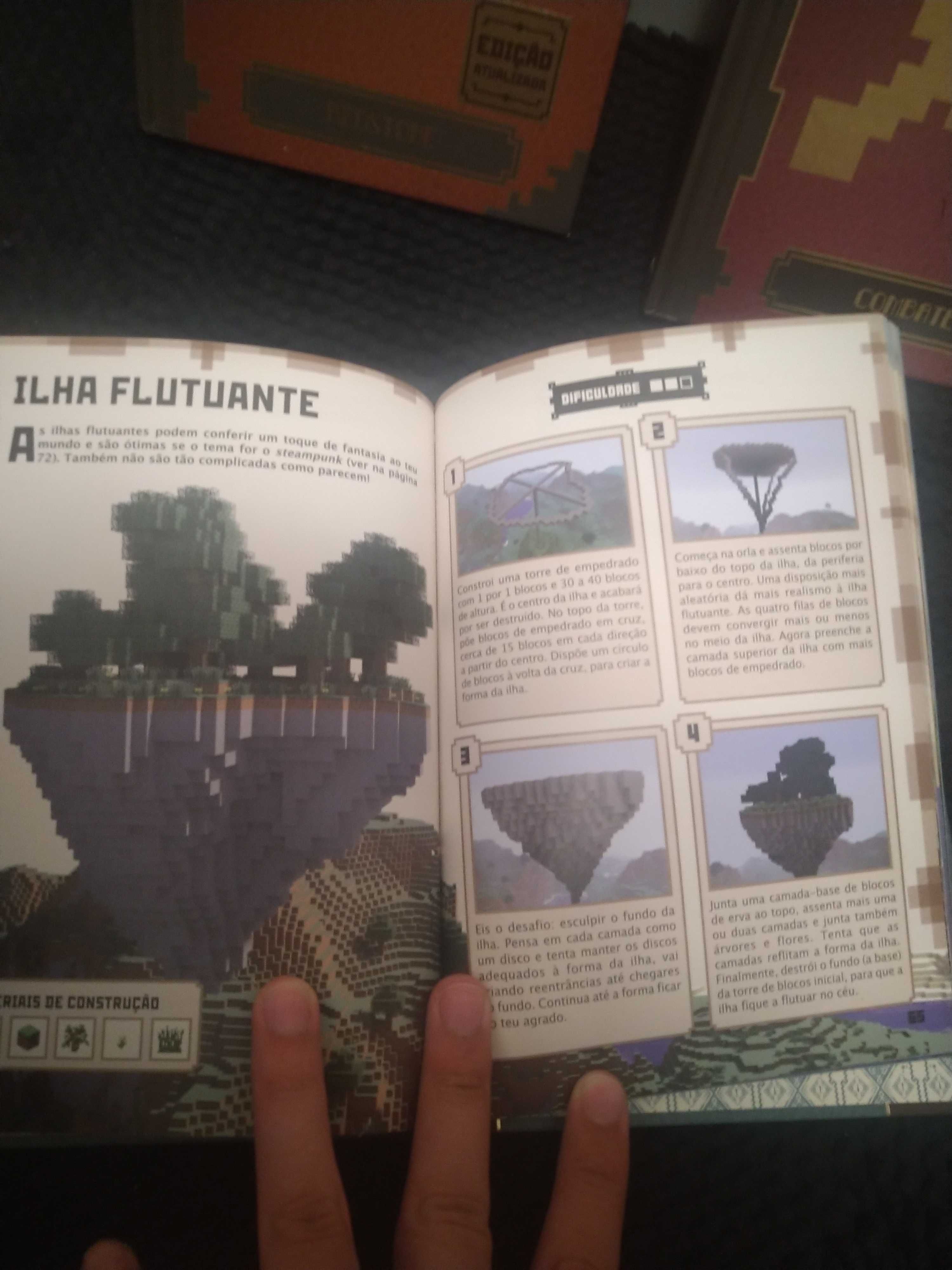 4 livros sobre minecraft oficiais novos