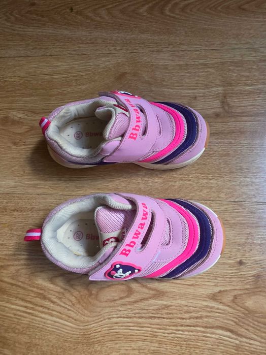 Różowe adidasy / półbuty dziecięce Bbwawa – rozmiar 28 – stan b. dobry