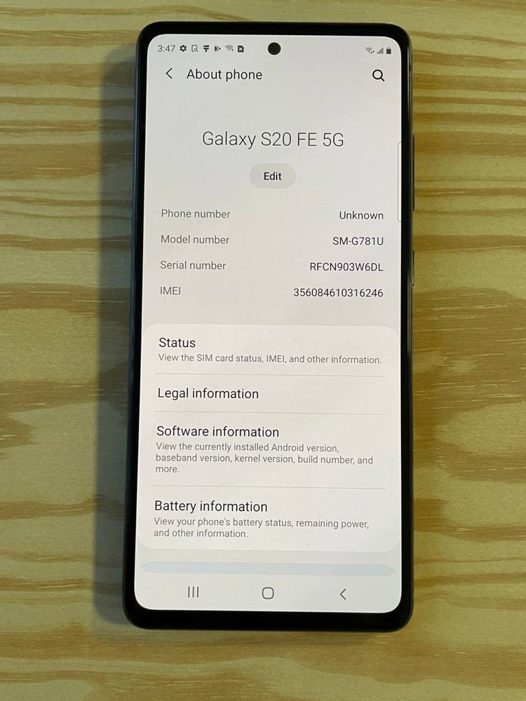 Samsung Galaxy S20FE 5G Snapdragon