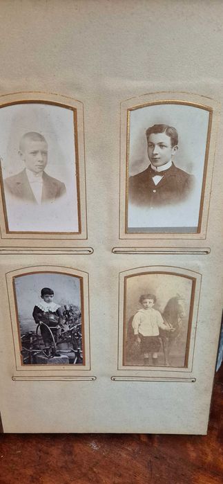 Antyk zabytek kolekcjonerski album fotografie XIX secesja Art Nouveau