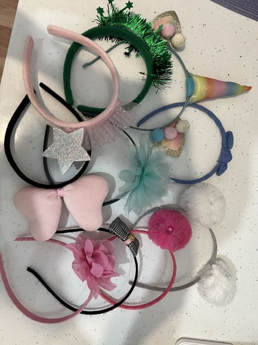 Okazja! Opaski dla dziewczynki komplet 10 sztuk!