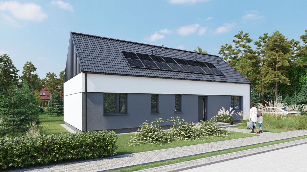 Szydłowo, działka 800 m2 dom 95 m2-8 generacja projektu
