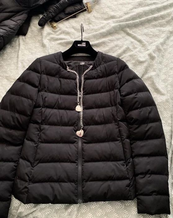 Love Moschino Рожевий світшот худі з тризубом