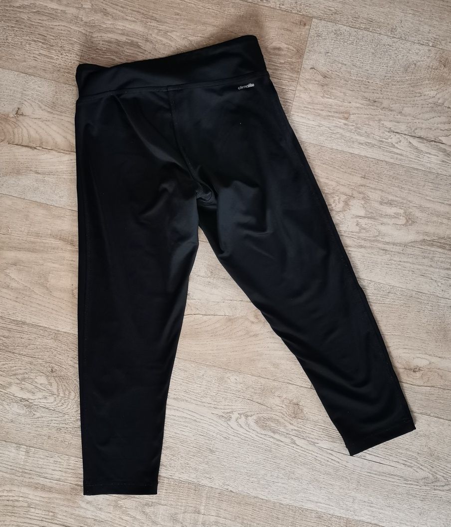 Legginsy sportowe fitness Adidas czarne XS