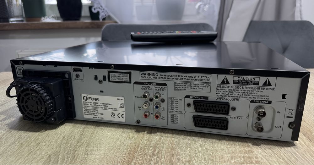 FUNAI WD6D-D4413DB #Przegrywanie VHS na DVD #HDMI #USB #DV #PL Menu