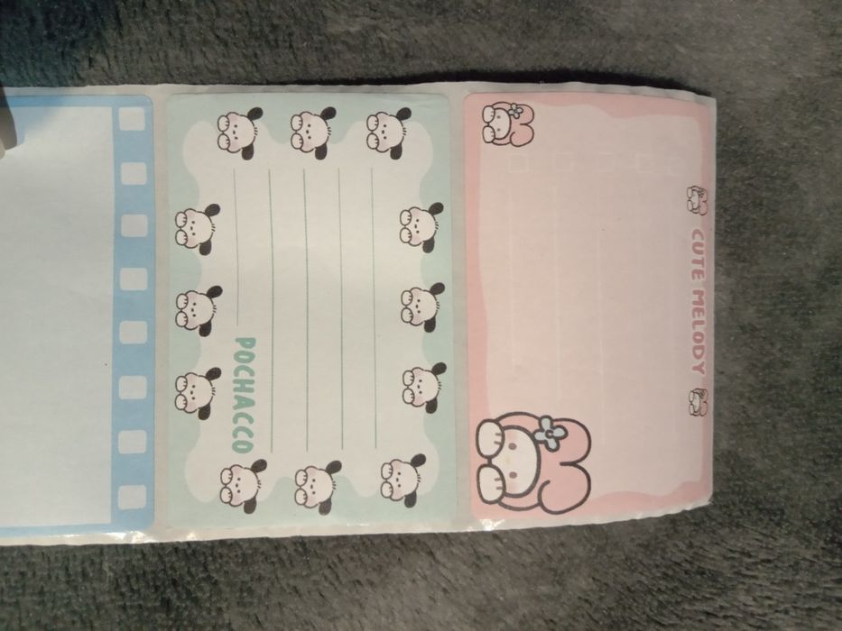 120 karteczke samoprzylepnych sanrio