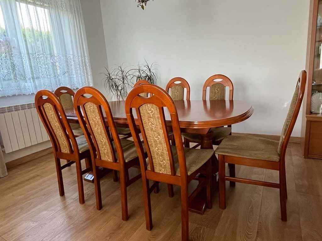 Stół drewniany + 8 krzeseł