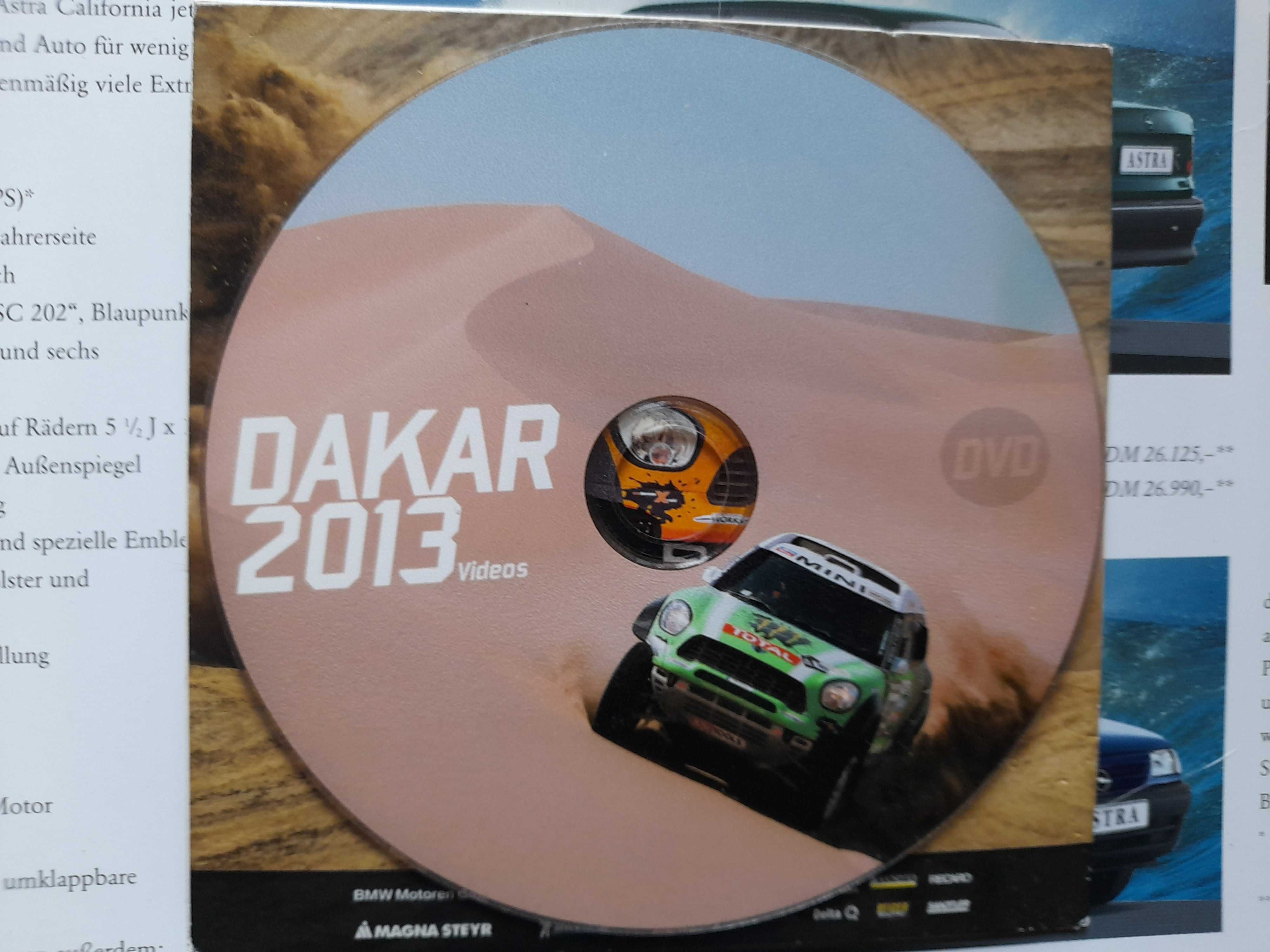 MINI X-Raid Dakar 2013, płyta DVD z filmami z rajdu