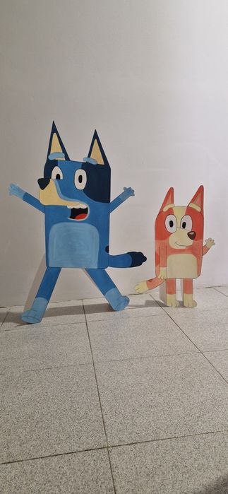 Figuras decorativas Bingo e bluey