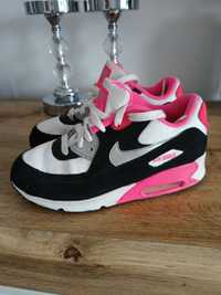 Buty Nike air max 90 czarne różowe 35