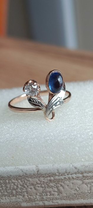 Złoty radziecki pierścionek, próba 583