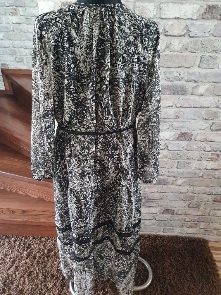 Sukienka boho czarna reserved M