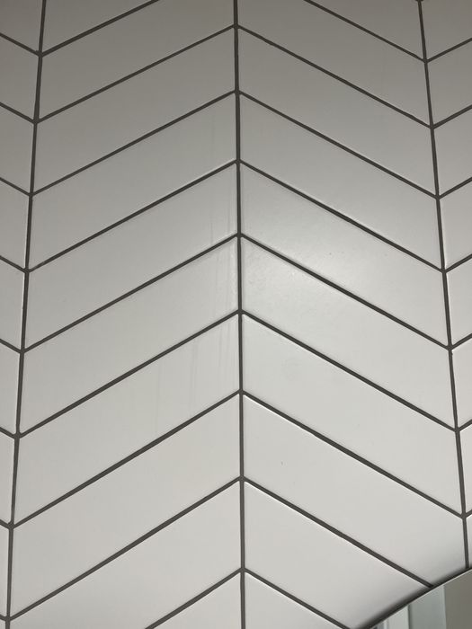 Płytki jodełka estudio lloyd white białe lewe i prawe matowe