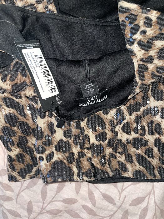 Komplet panterka z cekinami Zara