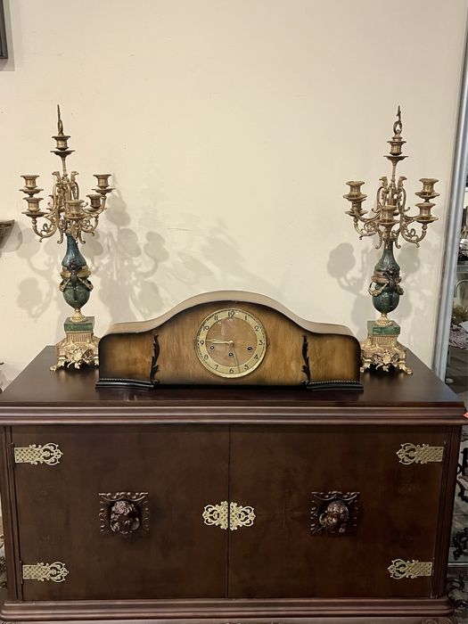 Німецький камінний годинник з четвертим боєм