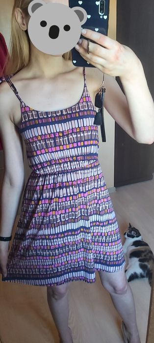 Sukienka wiosna lato impreza wesele codzienna ramiączka wiązana plecy