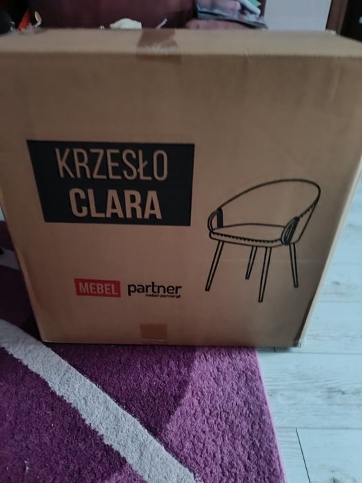 Nowe! Krzesła szare kubełkowe