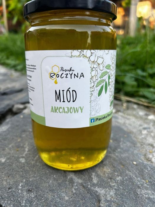 Miód akacjowy z wlasnej pasieki