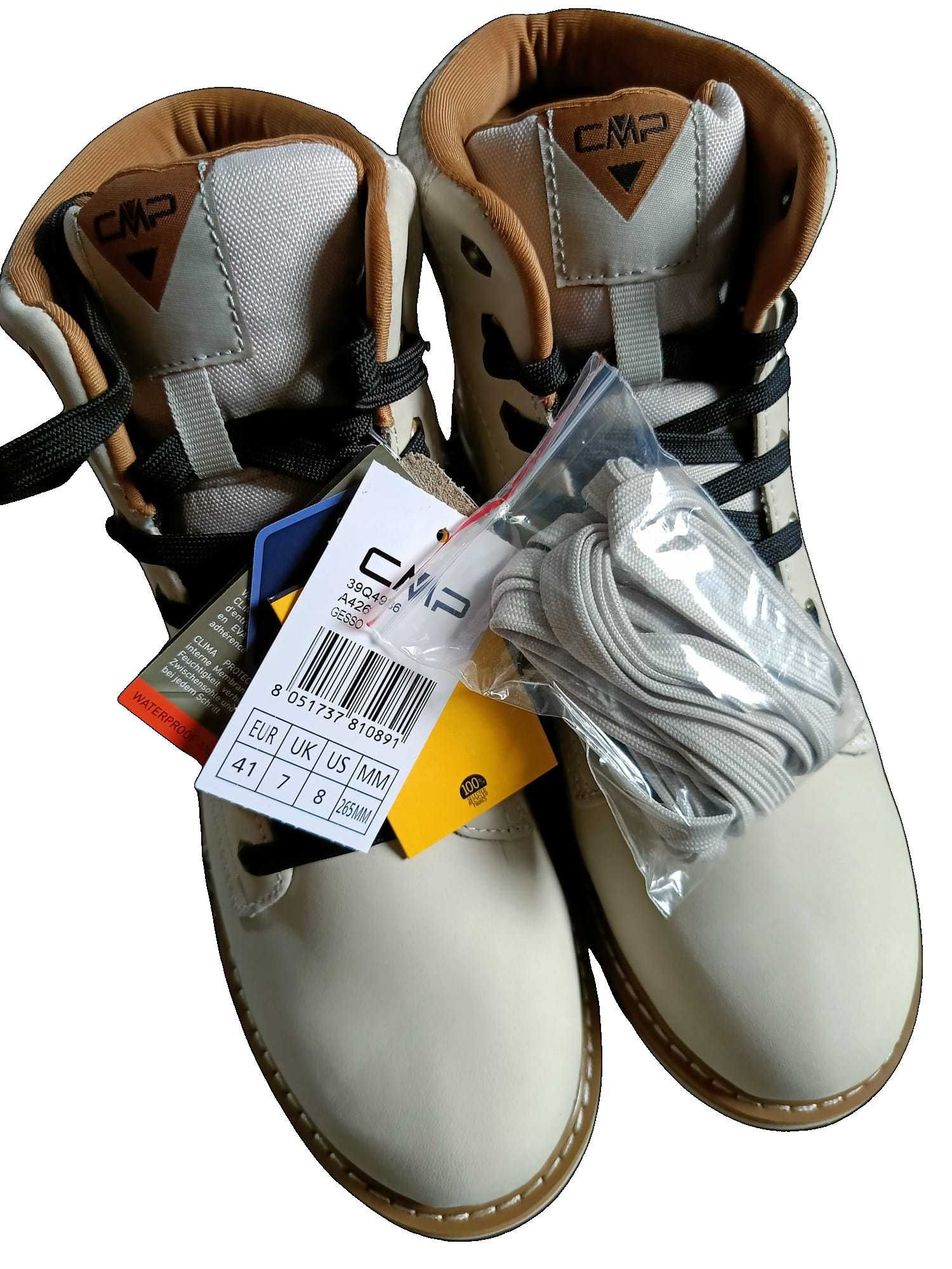 NOWE Buty zimowe trapery damskie CMP DORADO r. 41 skórzane wodoodporne