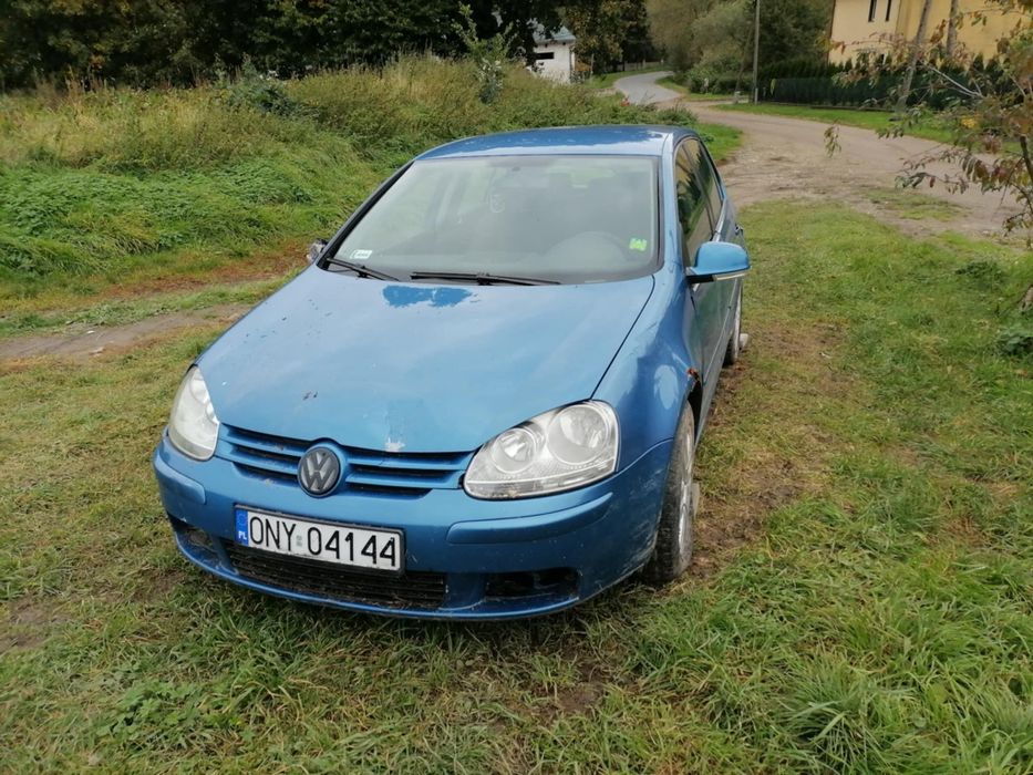 Golf 5 po zdarzeniu.