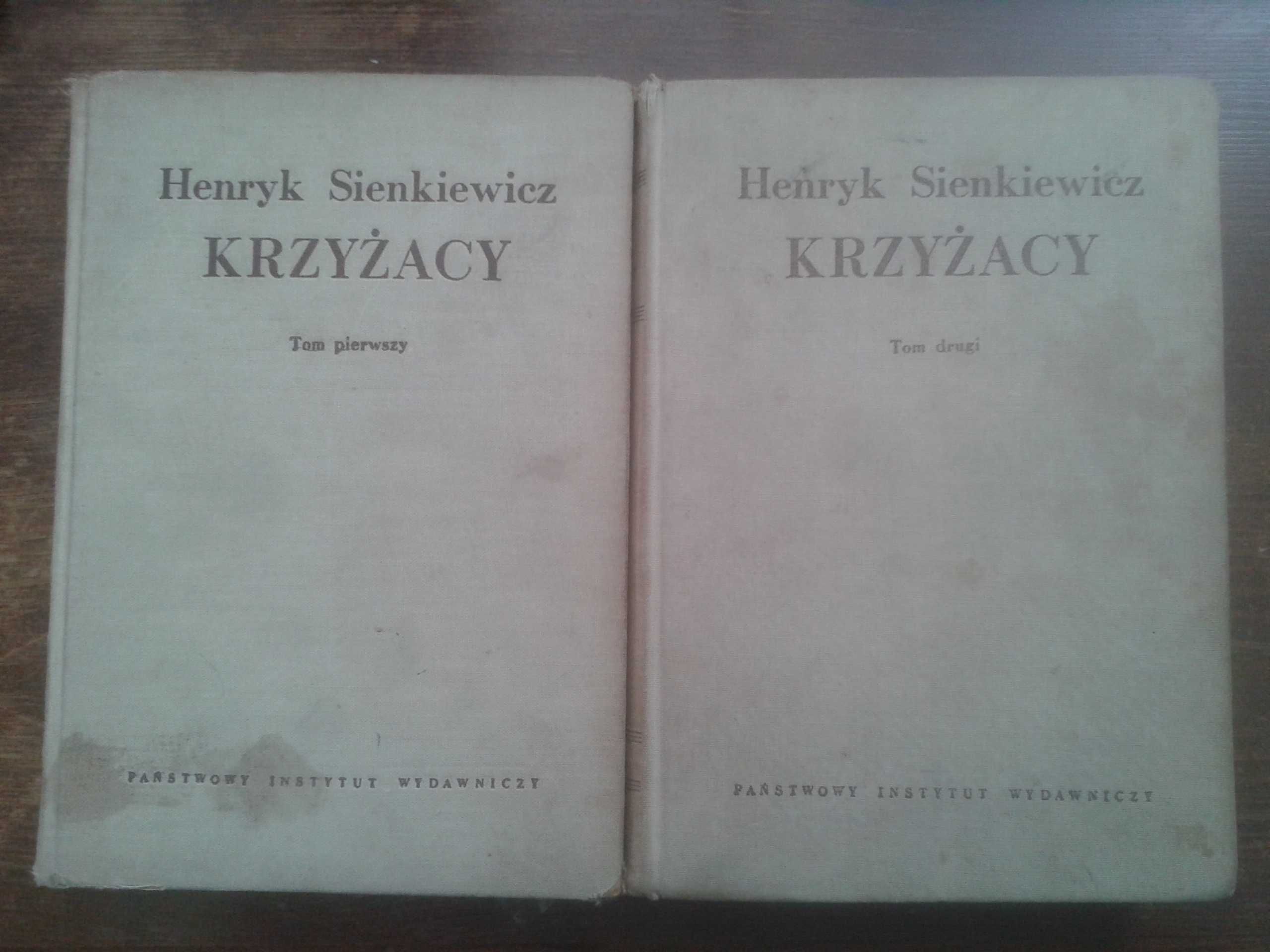 Krzyżacy Henryk Sienkiewicz pierwodruk rok wydania 1952